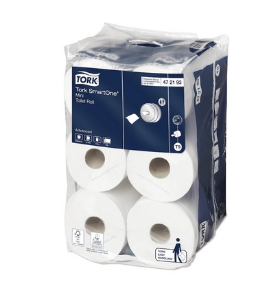 TORK SMARTONE MINI TOILET ROLL 12CTN