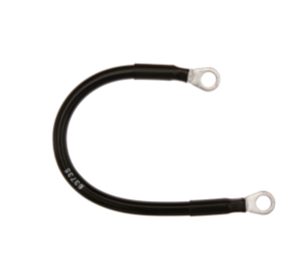 CABLE, 06GA 11.0L BLK .38RING /.38RING