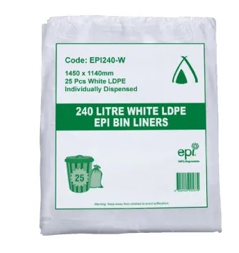 240L LINER - GREEN HDPE EPI - CTN200