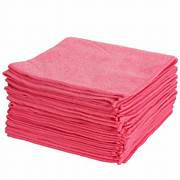 MICROFIBRE CLOTHS 10PK RED