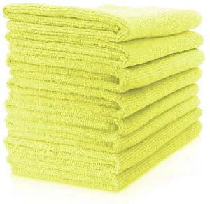 MICROFIBRE CLOTHS 10PK YELLOW