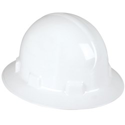 SAFETY CAP WHITE ABS PLASTIC HARD HAT 695015