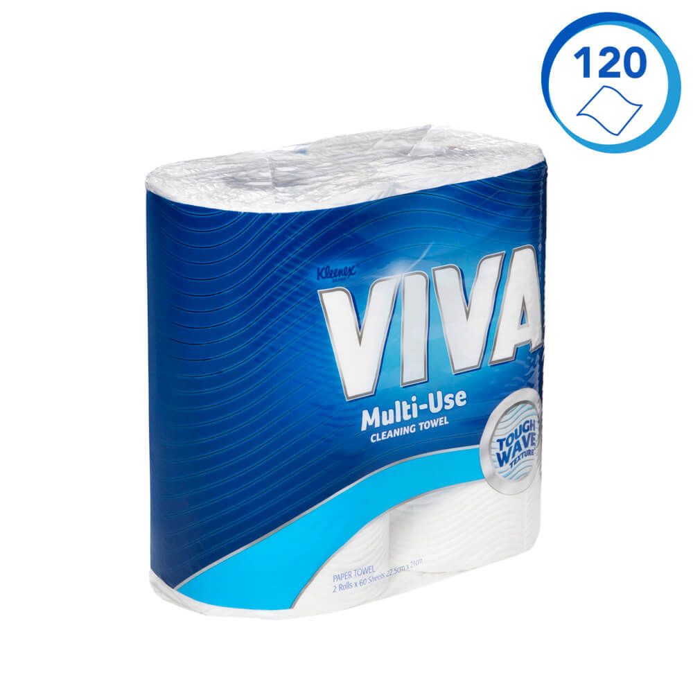 VIVA MULTI USE CLEANING TOWEL 2PK 60SH