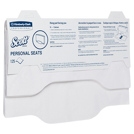 K/CLARK TOILET SEAT COVER SCOTT 125 SH 1PK X 24 X1